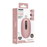Port Connect PURE MAC Rechargeable Wireless and Bluetooth Mouse - Copper Rose Mice