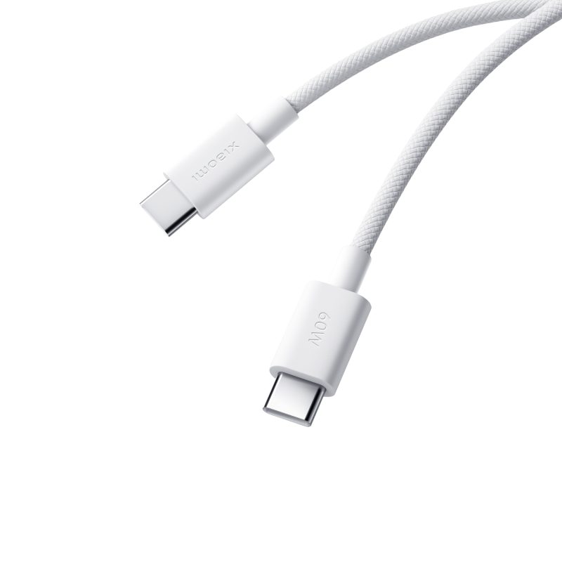 Xiaomi 3A Braided USB Type-C to USB Type-C Cable 1M - White Cables