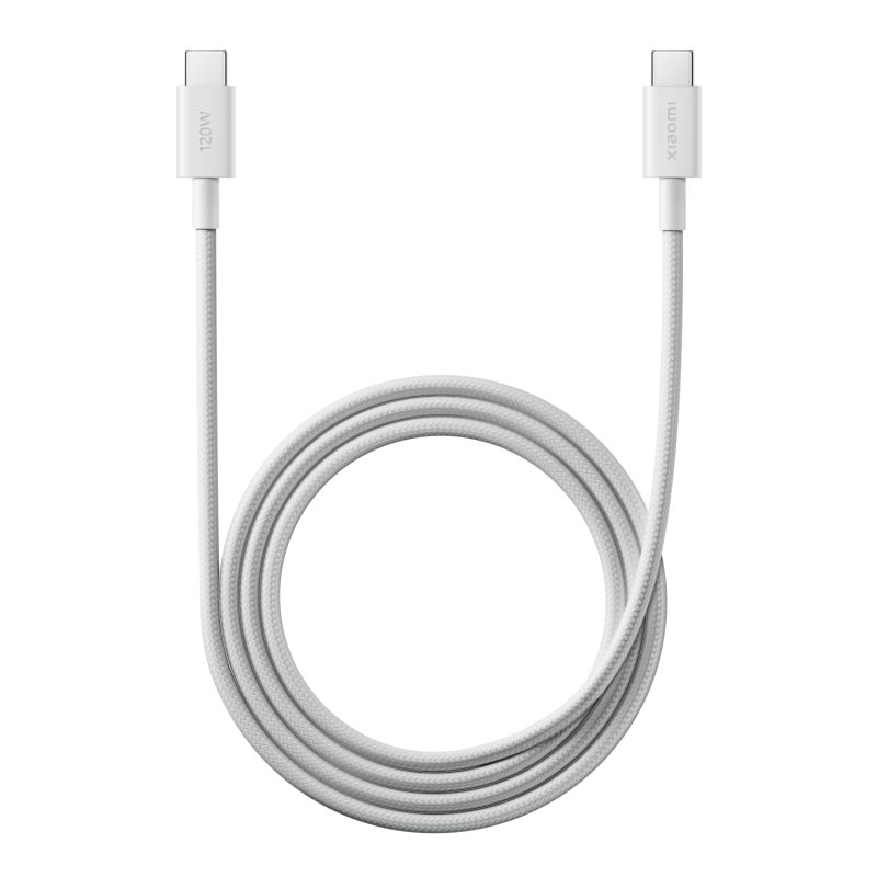 BHR087KGL_Xiaomi-6A-Braided-USB-Type-C-to-USB-Type-C-Cable-1m-White_wr_01 Xiaomi 6A Braided USB Type-C to USB Type-C Cable (1m) - White Cables