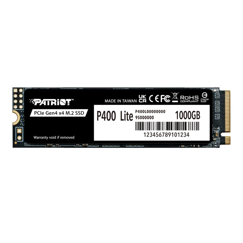 P400LP1KGM28H_Patriot-P400-Lite-1TB-M.2-PCIe-Gen-4-x4-NVMe-SSD_wr_01 Patriot P400 Lite 1TB M.2 PCIe Gen 4 x4 NVMe SSD PC Components