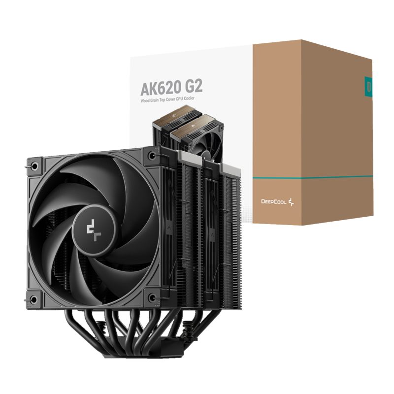 R-AK620G2-BKNNMN-GJD_DeepCool-AK620-G2-120mm-CPU-Air-Cooler-Black_wr_01 DeepCool AK620 G2 120mm CPU Air Cooler - Black Air Coolers