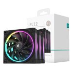 DeepCool FL12 3-in-1 ARGB 120mm Fan 3 Pack - Black Case Fans