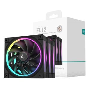DeepCool FL12 3-in-1 ARGB 120mm Fan 3 Pack - Black