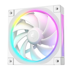 DeepCool FL12 3-in-1 ARGB 120mm Fan 3 Pack - White Case Fans