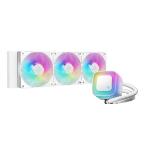 DeepCool LE360 V2 ARGB 360mm AIO Liquid Cooler - White Cooling