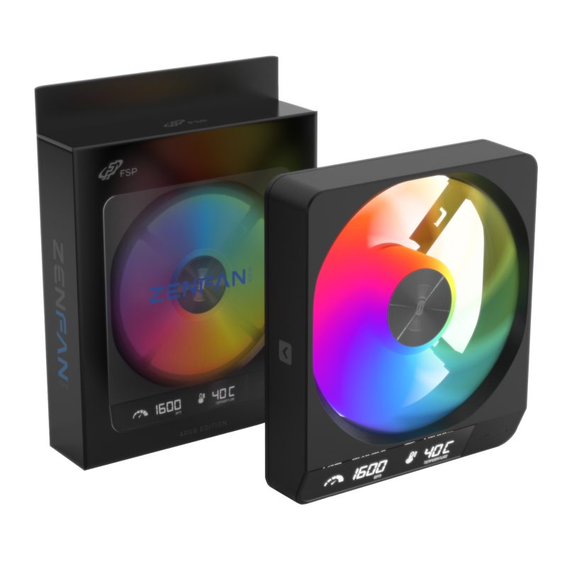 ZENFAN-BA_FSP-ZENFAN-120mm-ARGB-PWM-Smart-Fan-Black_wr_01a FSP ZENFAN 120mm ARGB PWM Smart Fan - Black Case Fans