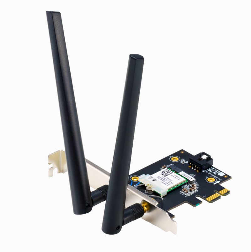 PCE-BE6500_ASUS-Wifi-7-Tri-Band-BT-Wrlss-Adapter ASUS Wi-Fi 7 Tri-Band PCIe Wireless Adapter with Bluetooth 5.4 – Black Networking
