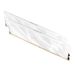 Crucial Pro Overclocking DDR5-6400 32GB Desktop Gaming Memory Kit (16GB x 2) – White Desktop Memory