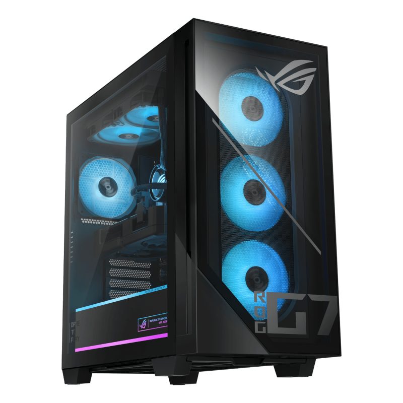Asus ROG GM700 AMD Ryzen 7 9800X3D Gaming PC | RX 9060 XT | 16GB DDR5 | 2TB SSD | Win 11 Home Computers