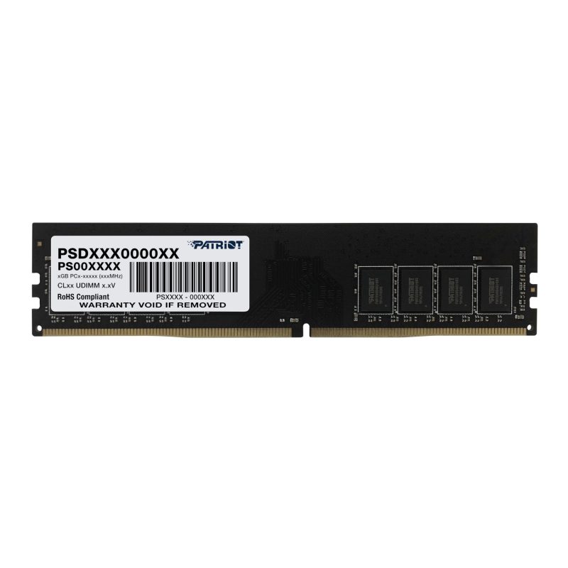 PSD48G320081_Patriot-Signature-Line-DDR4-8GB-3200MHz-Single-Rank-UDIMM-Black_wr_01 Patriot Signature Line 8GB DDR4 3200MHz Desktop Memory Desktop Memory
