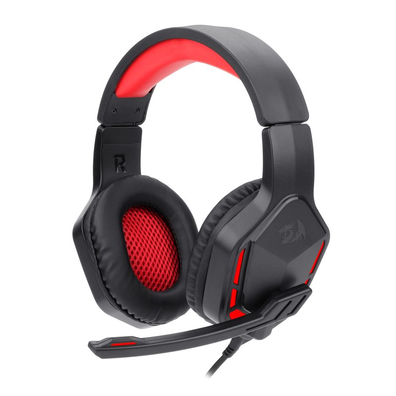 Redragon H220 THEMIS LED Wired Over-ear Gaming Headset – Black Gaming Headsets