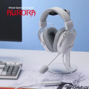 REDRAGON Over-Ear AURORA Gaming Headset - White Gaming Headsets