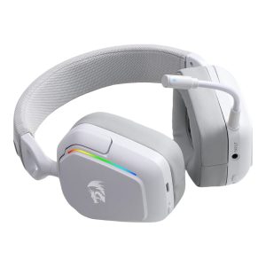 Redragon H868 RGB Wireless Gaming Headset - White Gaming Headsets