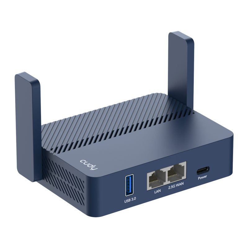 Cudy AX3000 2.5G Wi-Fi 6 Mini VPN Travel Router (TR3000) Networking