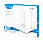 Cudy WR300S 300Mbps 5-Port Wi-Fi 4 Router – White Networking